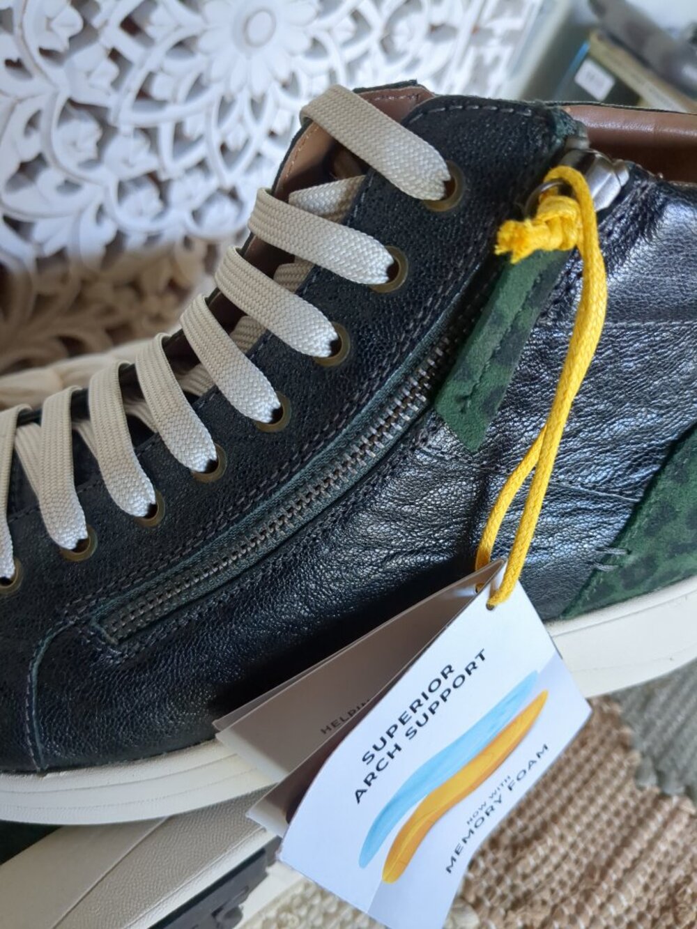 Women's Strive Leather High Top Side Zipper - Picture 2 of 16